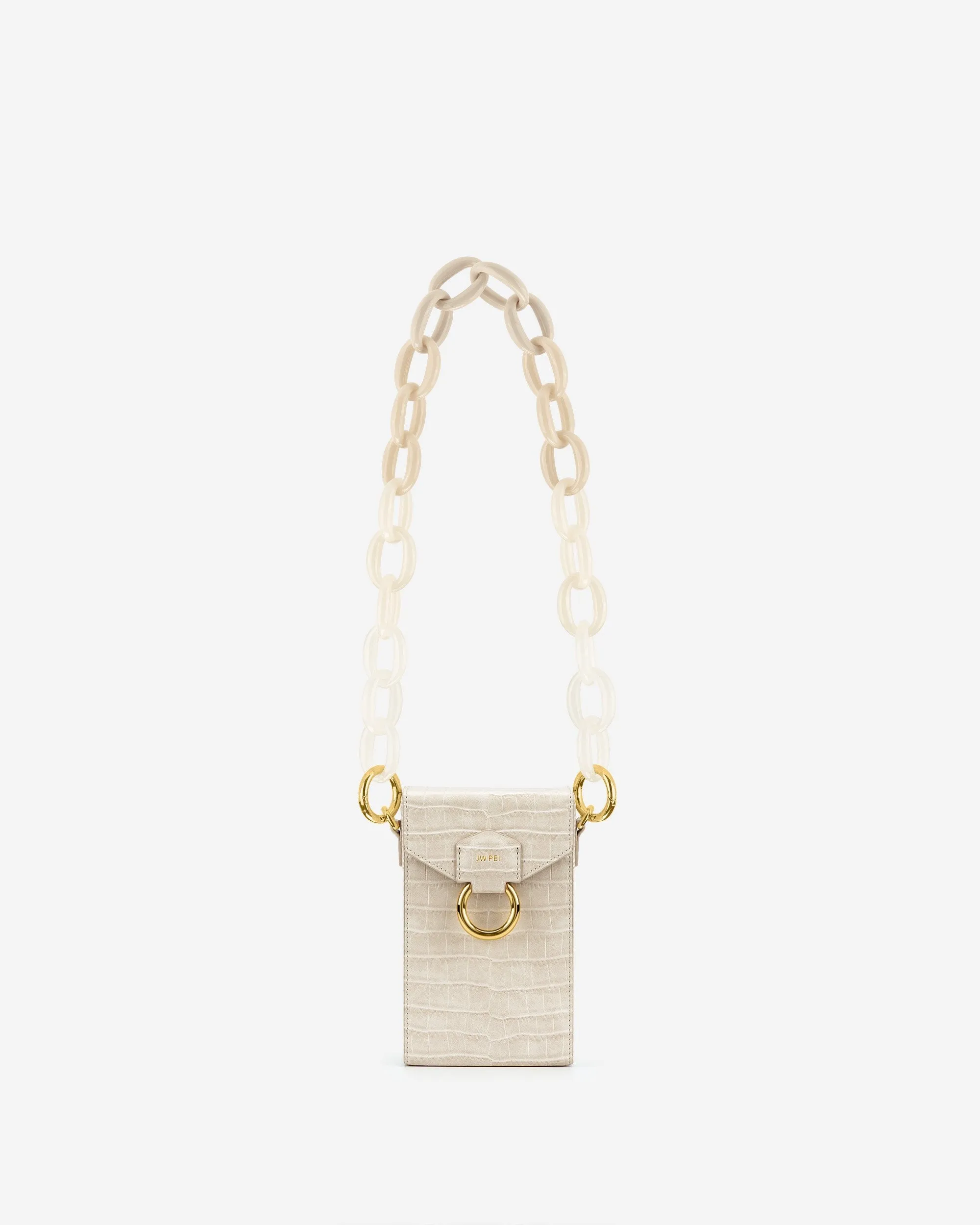 Mya Gradient Acrylic Chain Strap - Ivory