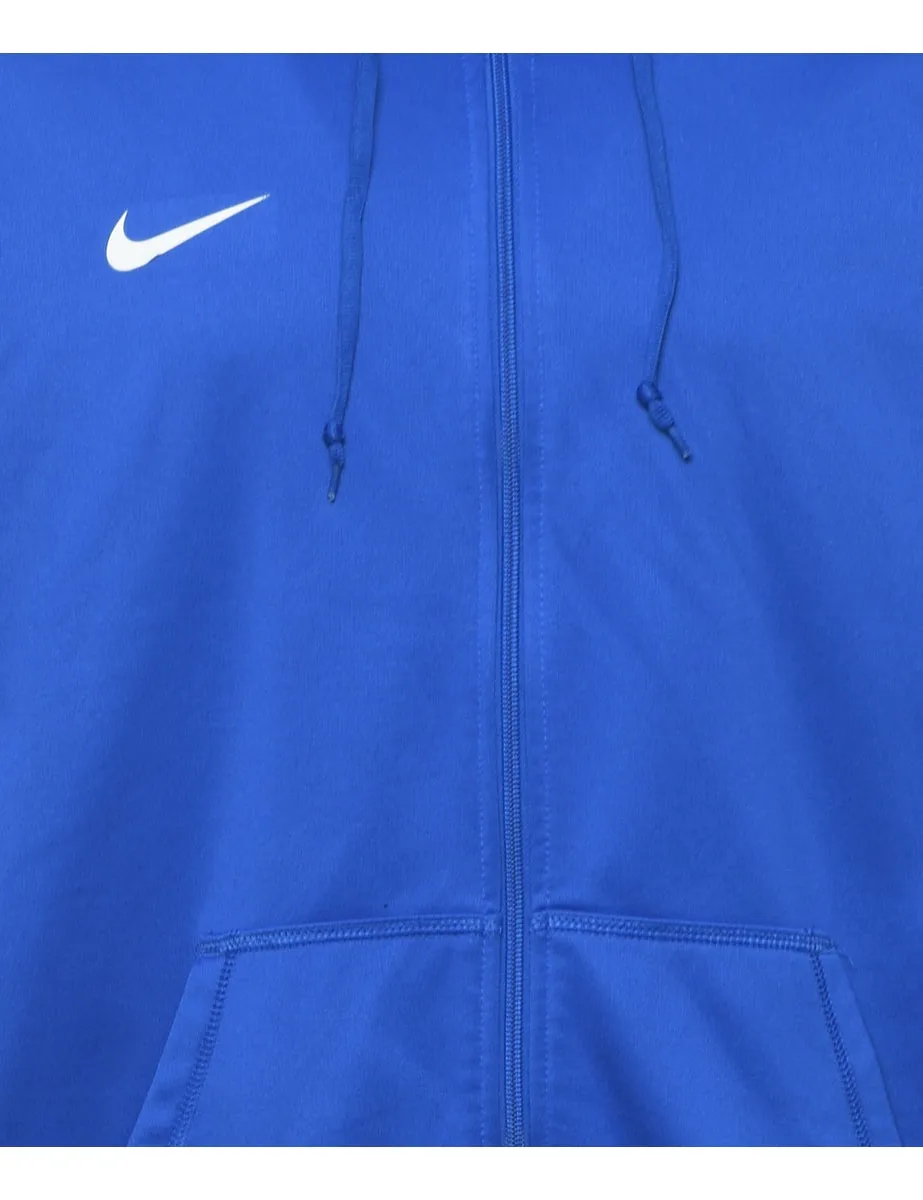 Nike Hooded Blue Track Top - XL