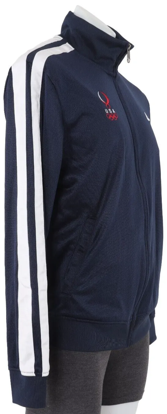 Nike USA Olympic Team Track Jacket Men LARGE Navy United States