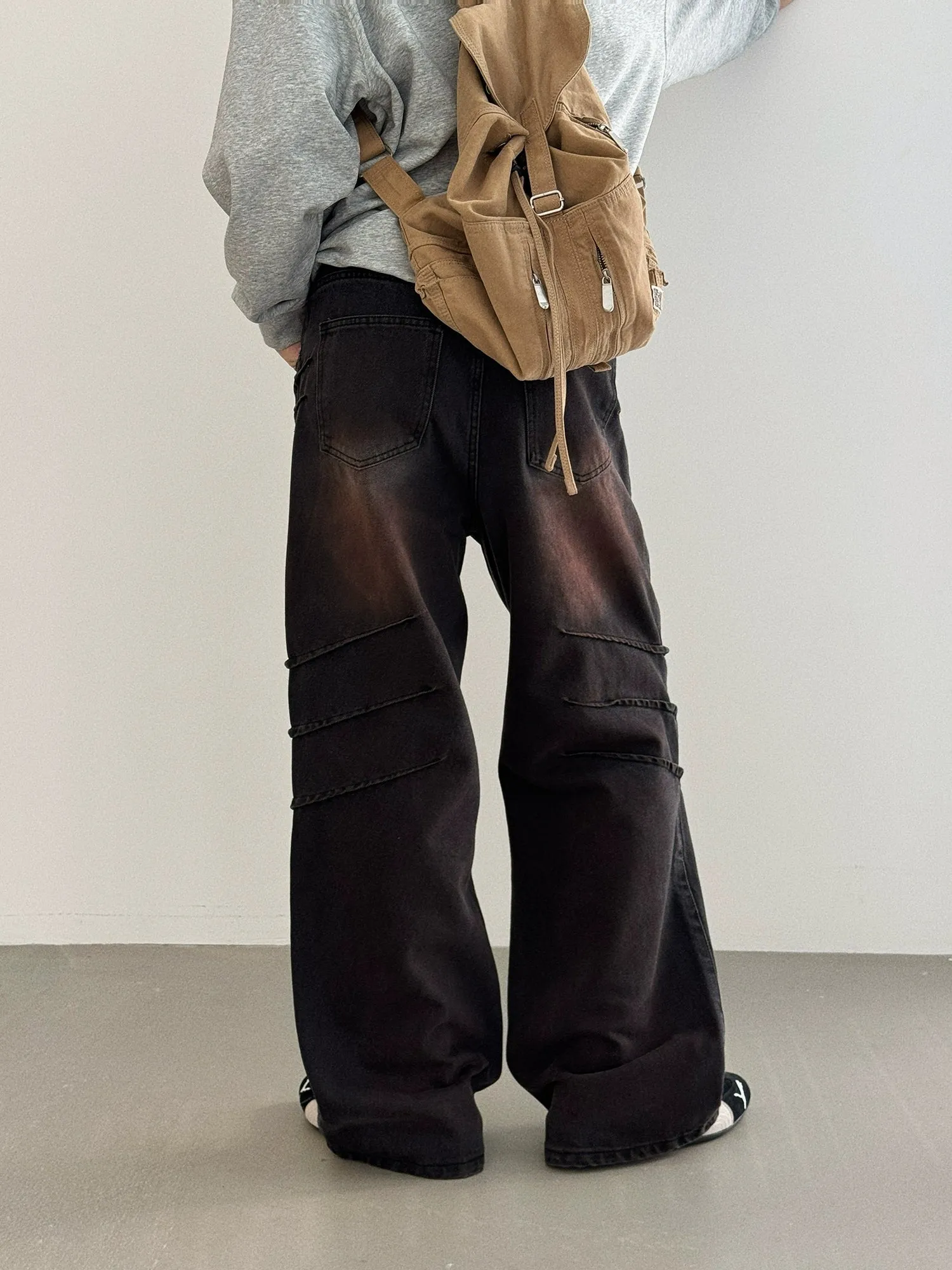 Nine Gradient Faded Wide Jeans