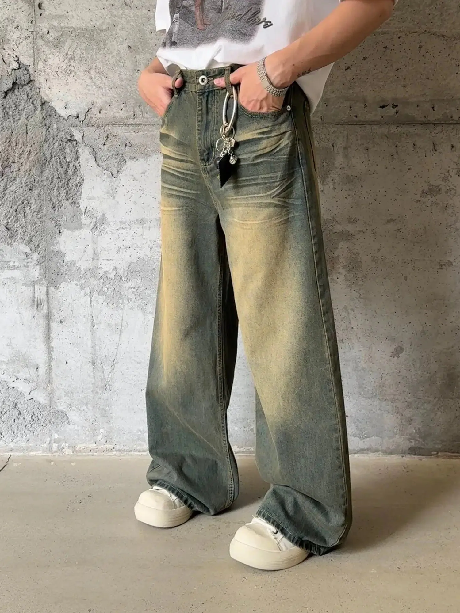 Nine Gradient Mud-Dyed Jeans