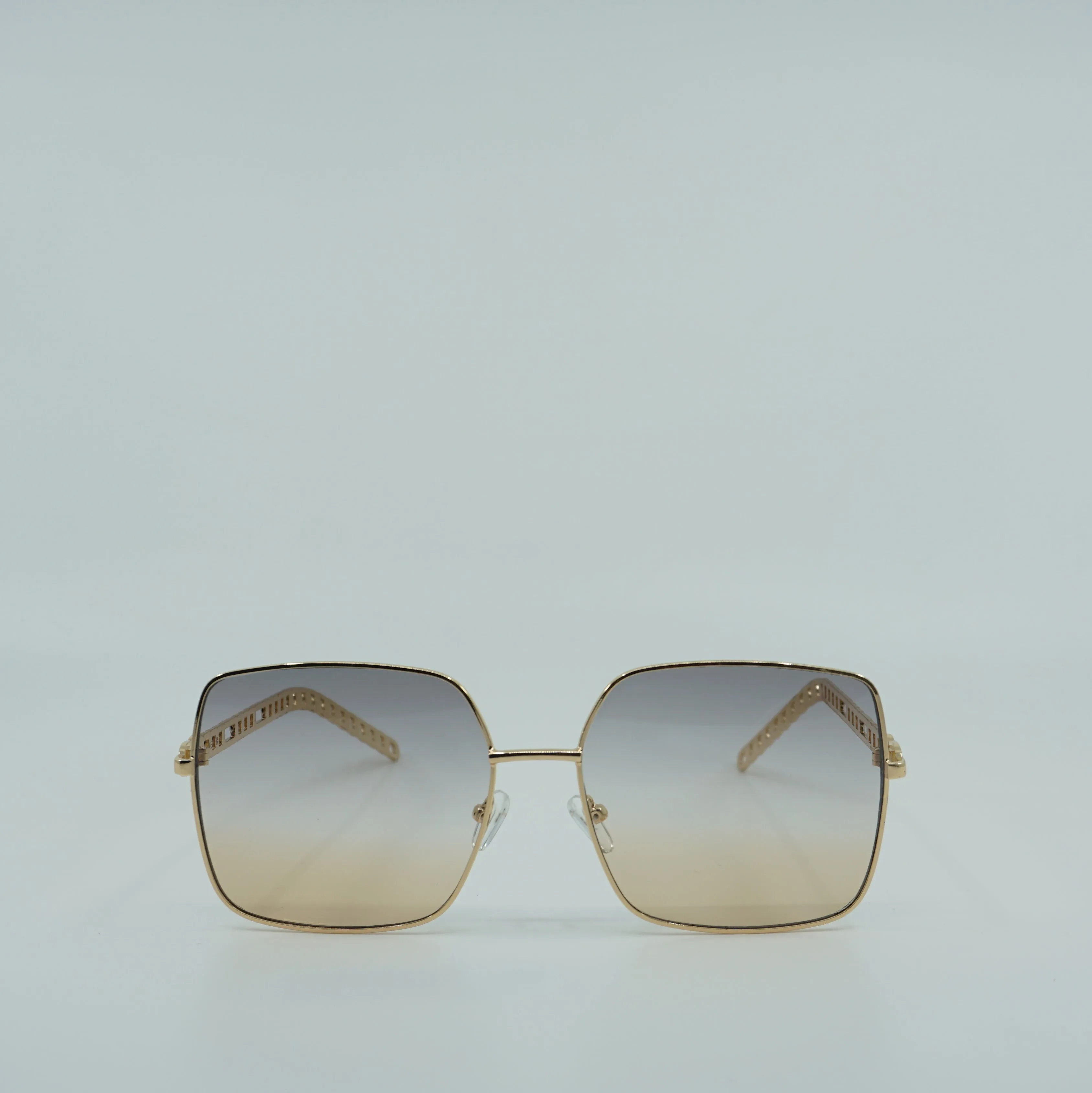 OG Metal Chain Link Arms Squared Sunglasses
