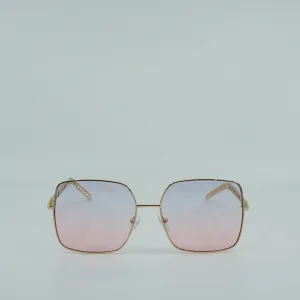 OG Metal Chain Link Arms Squared Sunglasses