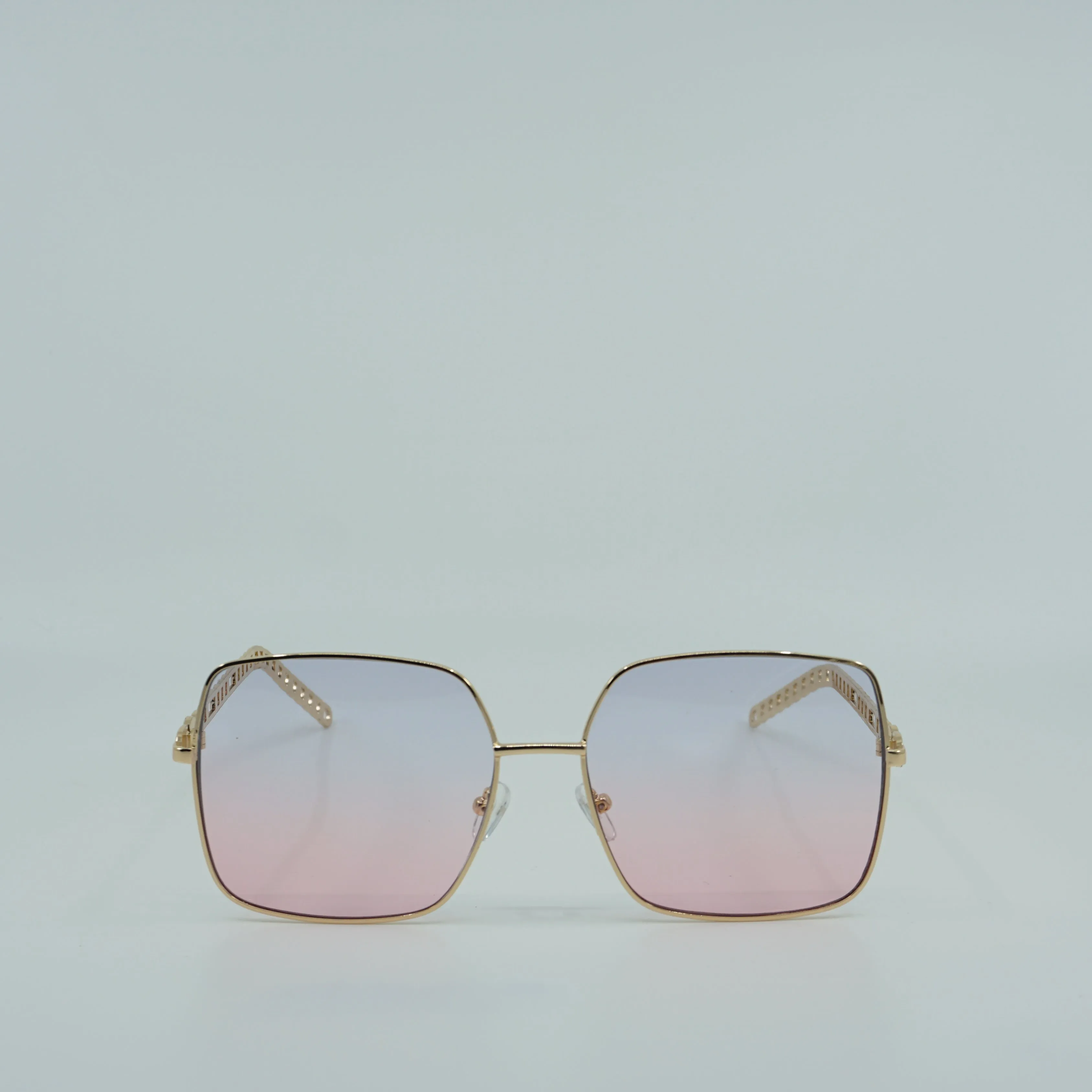 OG Metal Chain Link Arms Squared Sunglasses