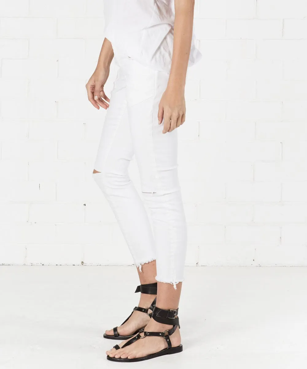 ONE TEASPOON: PREMIUM WHITE FREEBIRDS II SKINNY JEANS