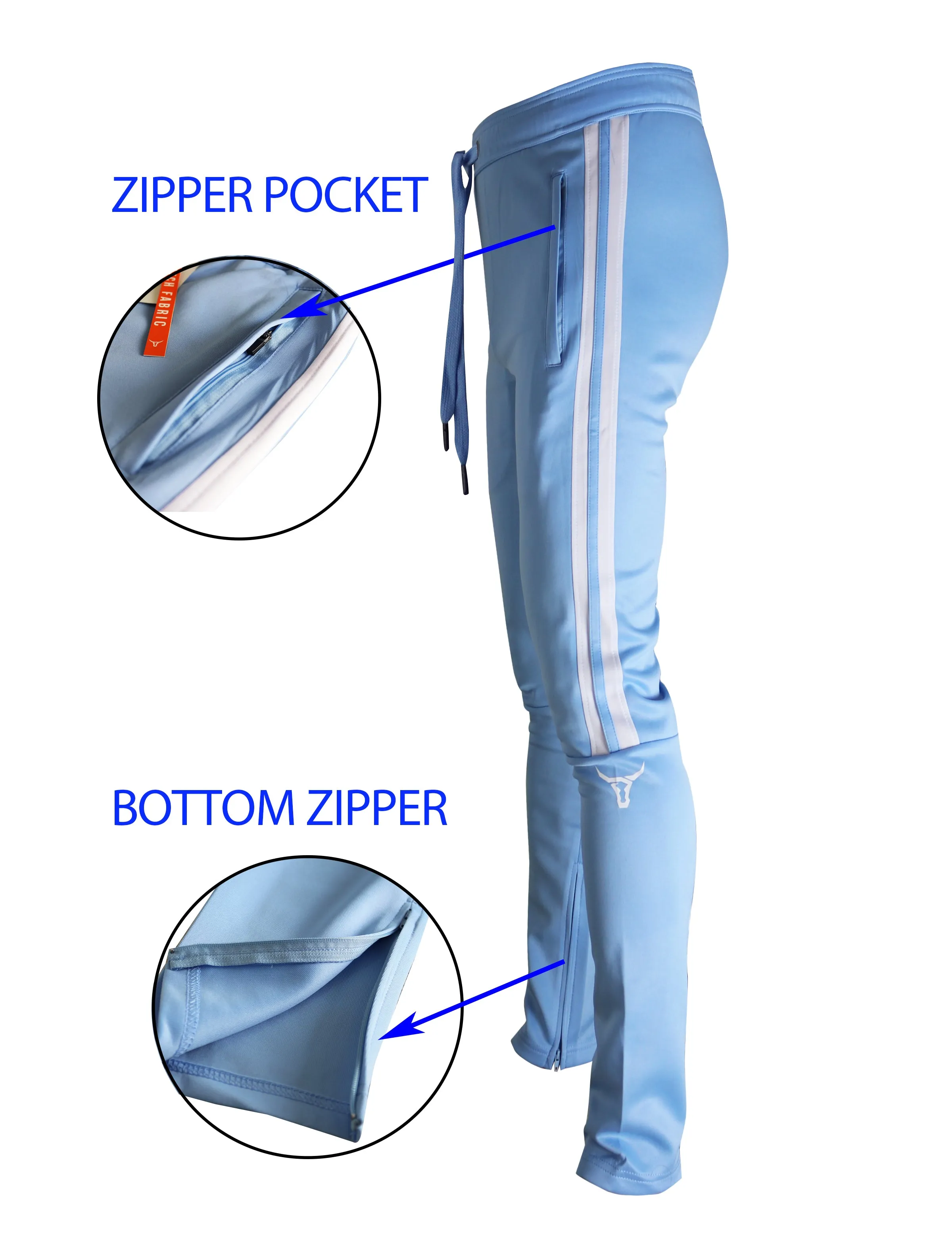 P11008-BASIC TRACK PANTS (P.BLUE)