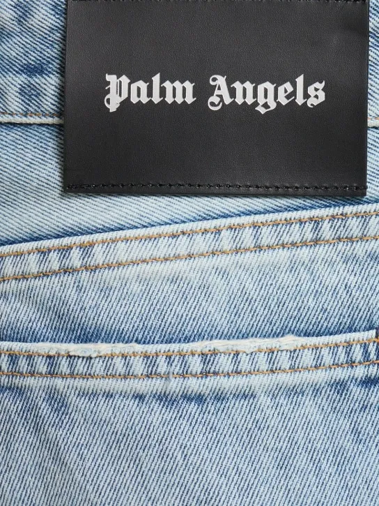 Palm Angels   17.1cm Logo print cotton denim jeans 