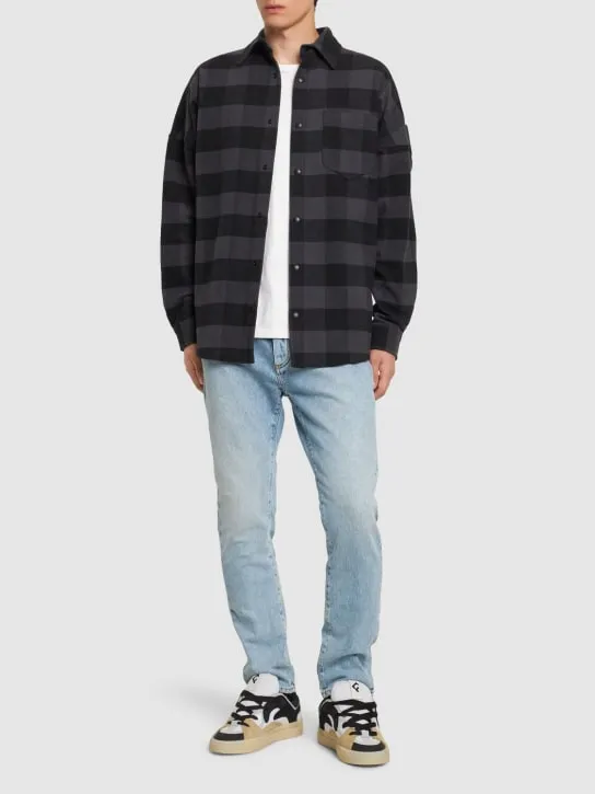Palm Angels   17.1cm Logo print cotton denim jeans 