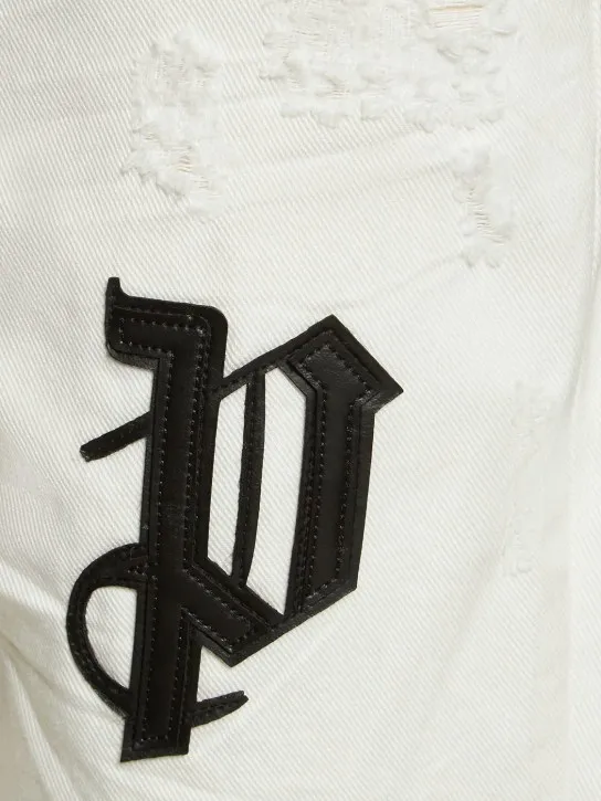 Palm Angels   Bull logo patch jeans 