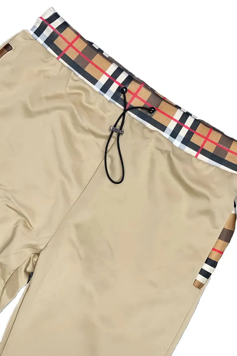 Plaid Pattern Athletic Jacket Set