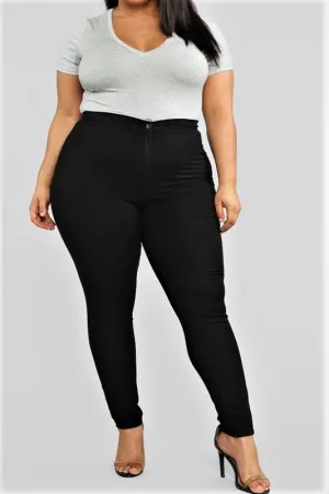 Plus Size Basic Skinny Jeans