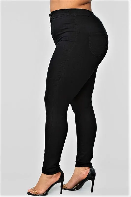 Plus Size Basic Skinny Jeans