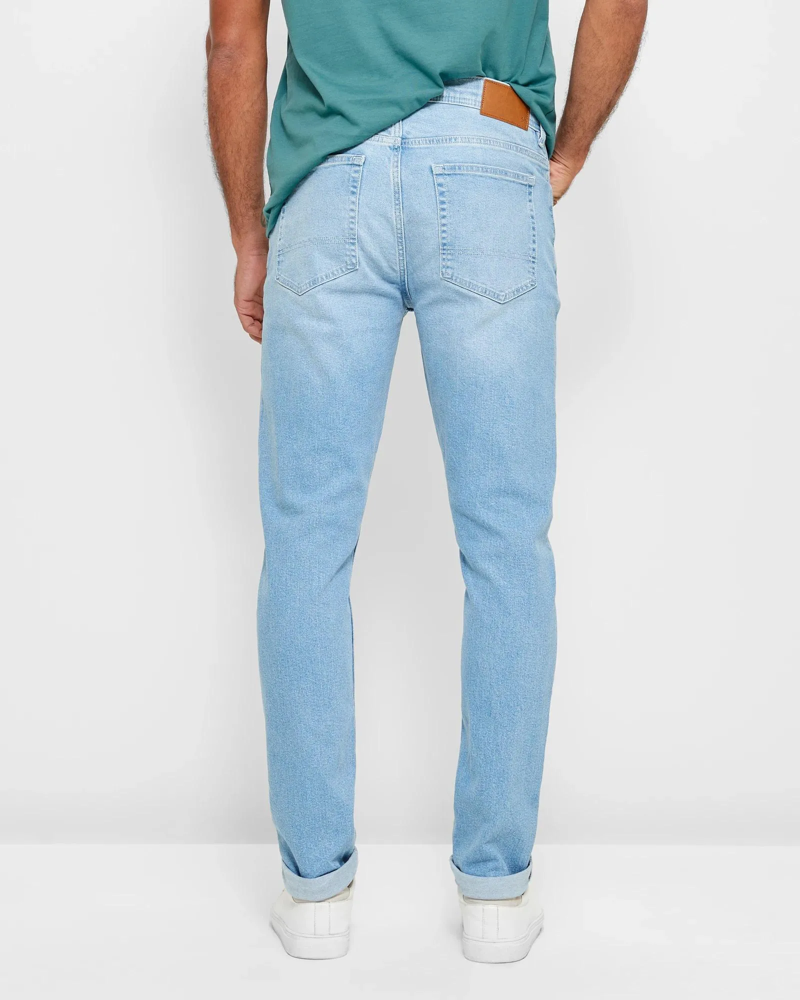popular  Full Length Tapered Fit Denim Jeans