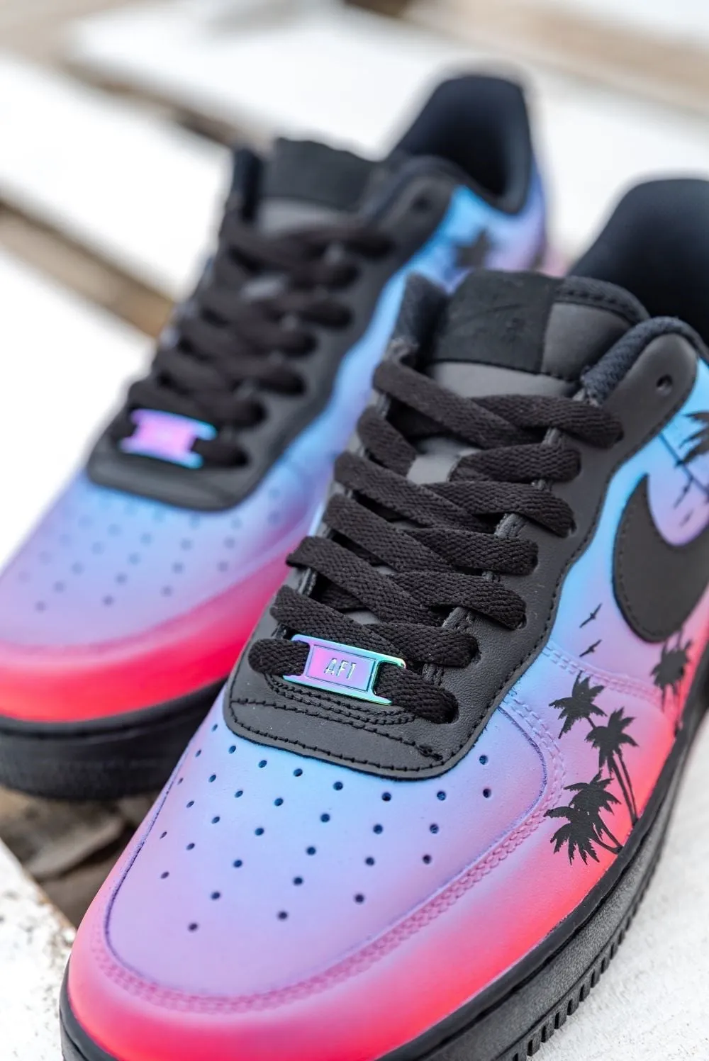 Purple Pink Gradient Drip Custom Air Force 1