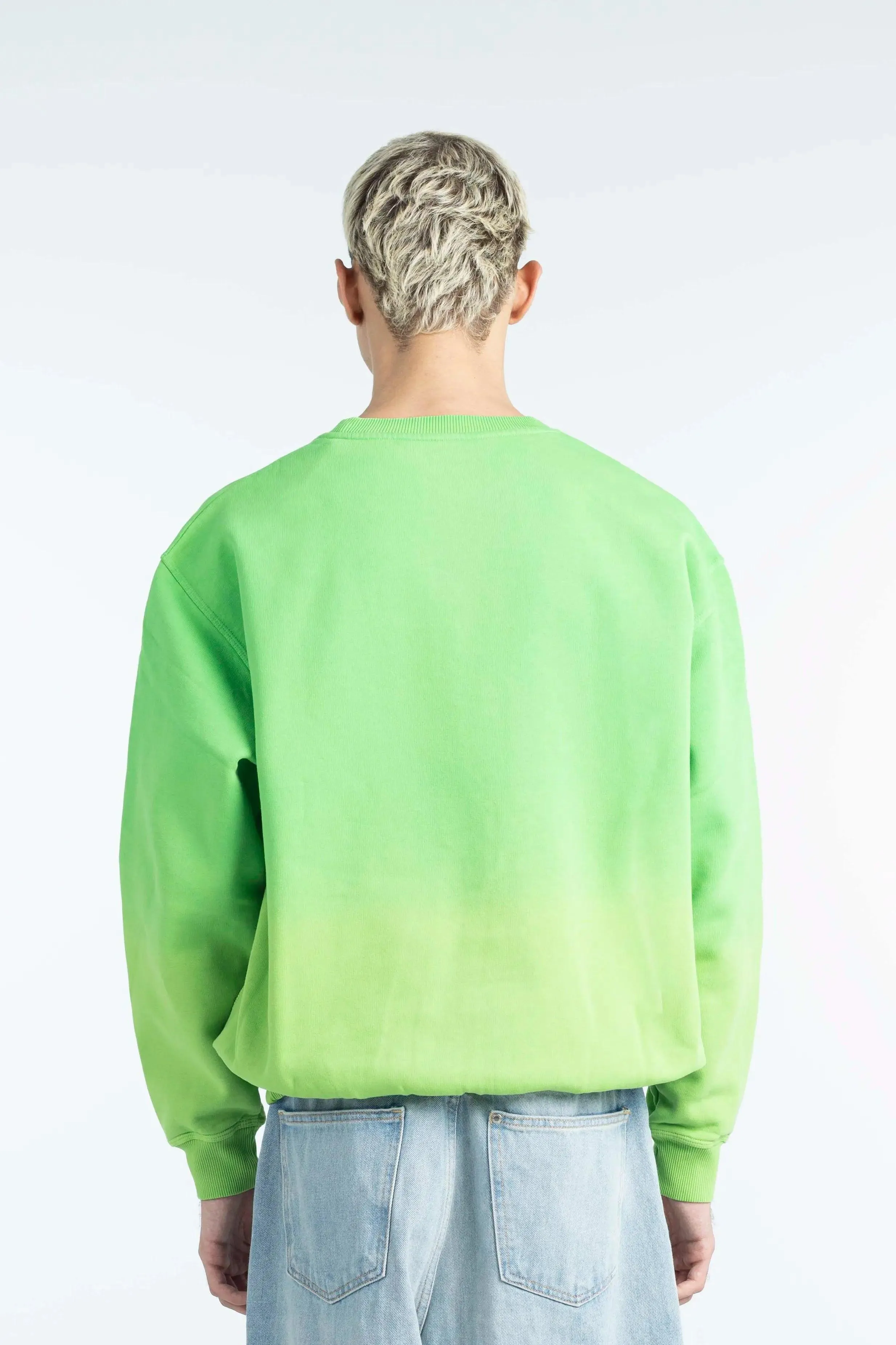 "BAD" Gradient Sweatshirt - Green