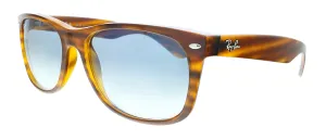 Ray-Ban 0RB2132 820/3F New Wayfarer Striped Red Havana Rectangle Sunglasses