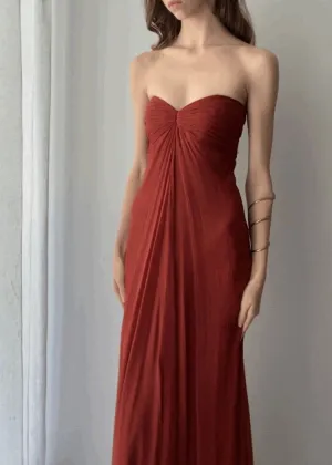 Rust red prom dresses, long evening dresses,party dresses, formal dress      fg3502