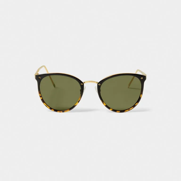 Santorini Sunglasses Gradient Black Tortoiseshell