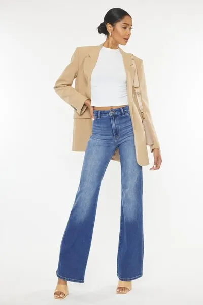 Selena High Waist Gradient Flare Jeans