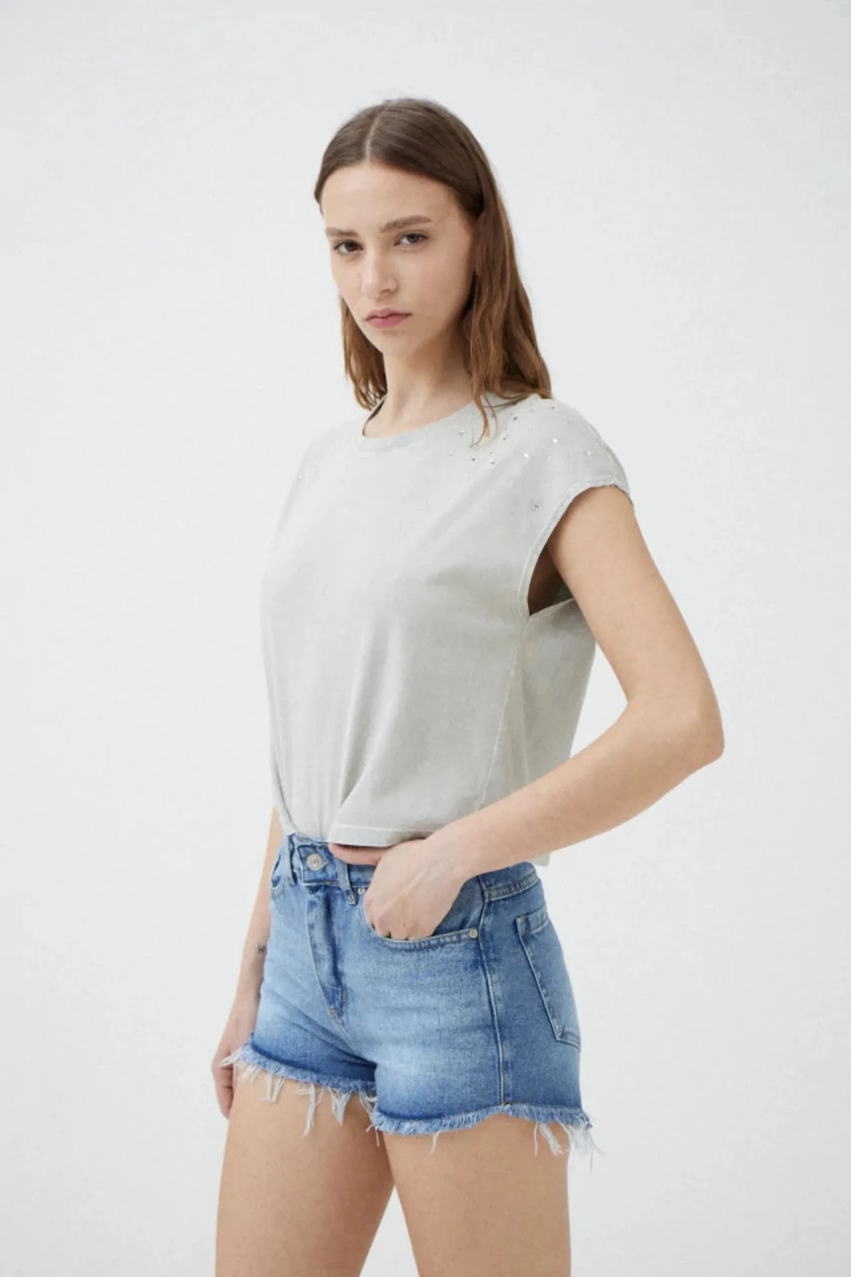 Short denim Desflecado Kate