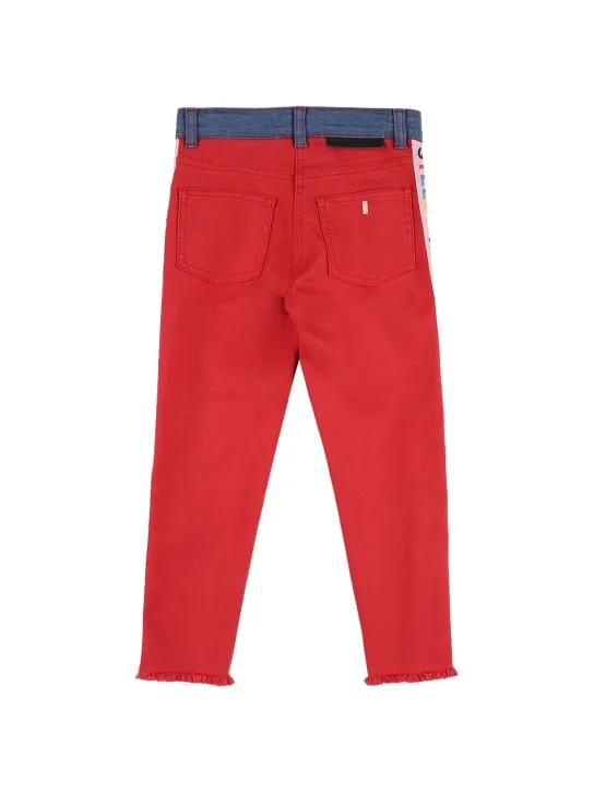 Stella McCartney Kids   Organic cotton denim jeans w/logo tape 