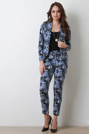 Stretch Knit Burst Dye Pants