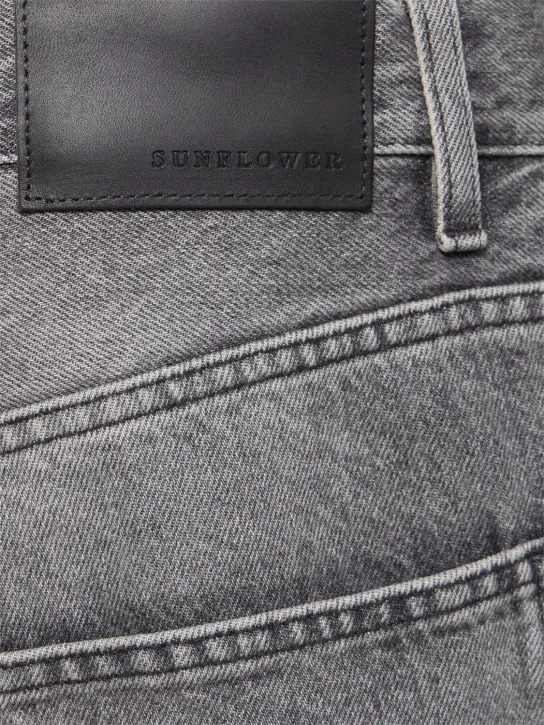 SUNFLOWER   L32 Black stone wide twist jeans 