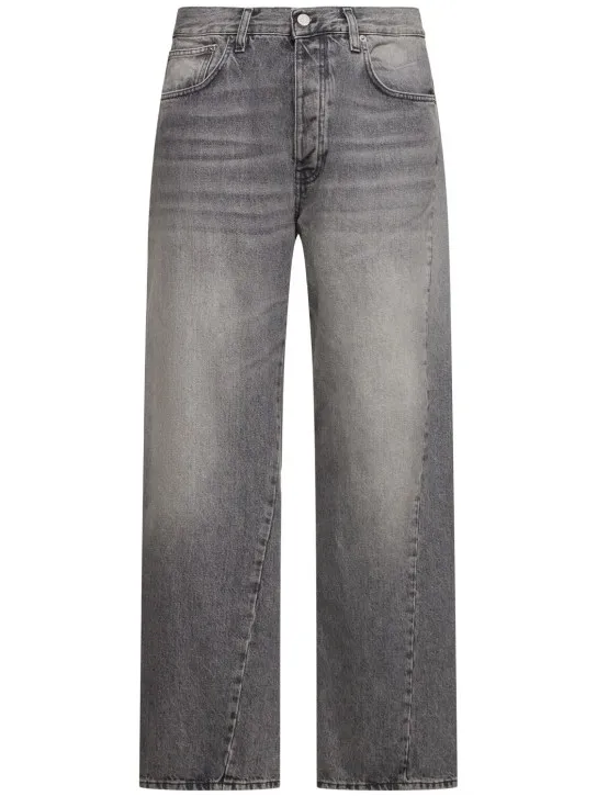 SUNFLOWER   L32 Black stone wide twist jeans 