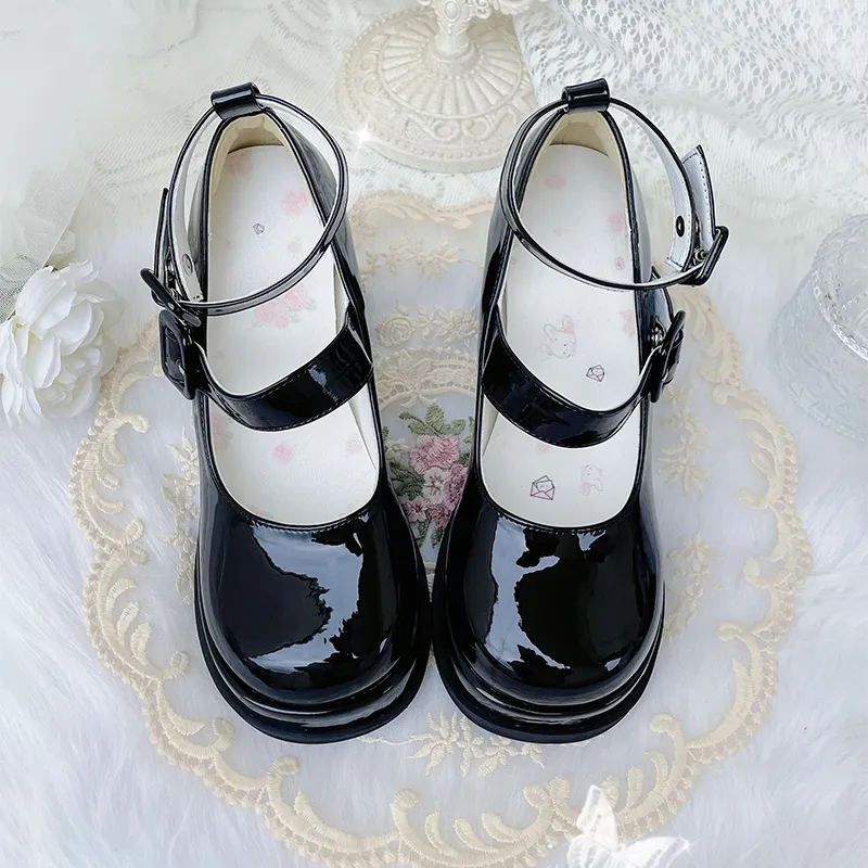 Sweet Girl Style Bow Decoration Gradient Color Lolita High Heels