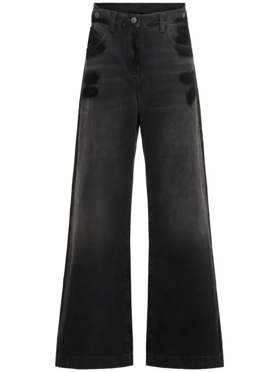 The Attico   Low rise wide jeans 