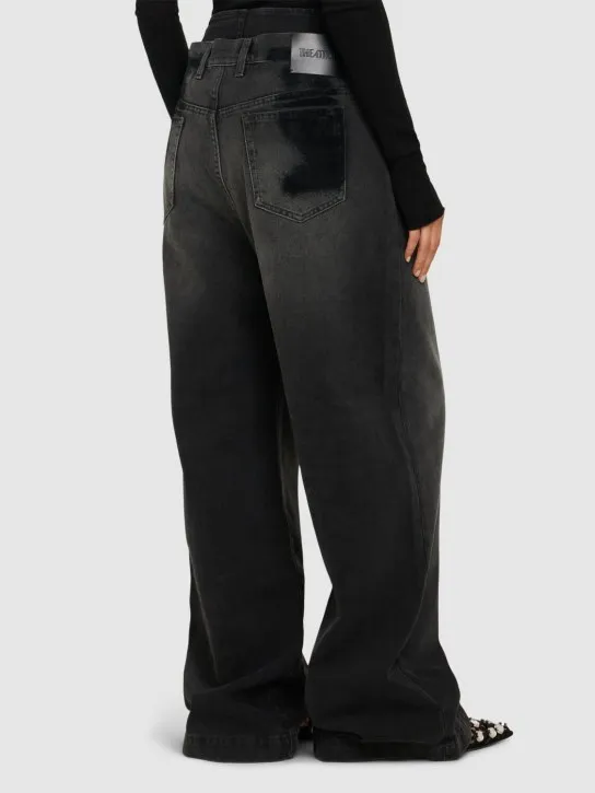 The Attico   Low rise wide jeans 