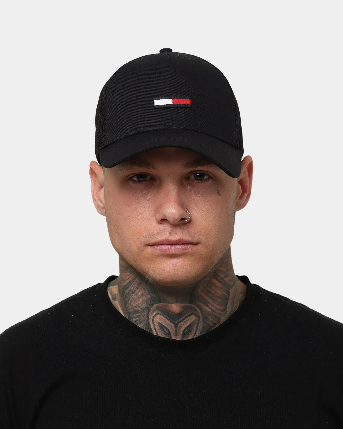 Tommy Jeans Flag Trucker Cap Black