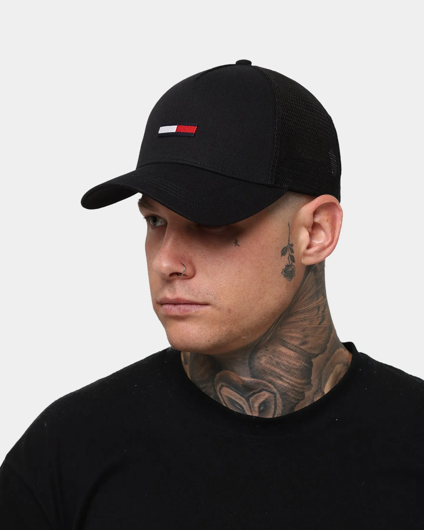 Tommy Jeans Flag Trucker Cap Black