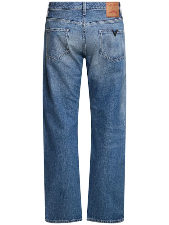 Valentino   Dirty medium wash 5 pocket jeans 