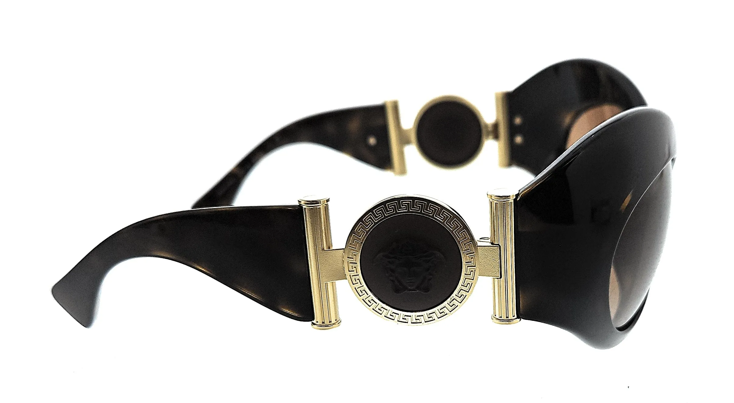 Versace 0VE4463 108/13 Havana Oval Sunglasses