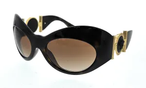 Versace 0VE4463 108/13 Havana Oval Sunglasses