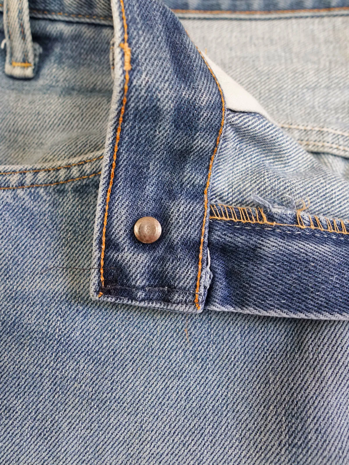Vintage 70's Levi's 646 Cali Fade Blue Talon Zip Jeans - 29" Waist