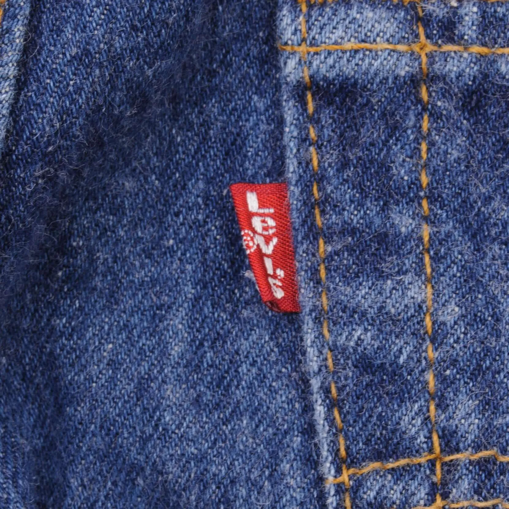 VINTAGE LEVIS 501 JEANS INDIGO 1980S SIZE W32 L26 MADE IN USA