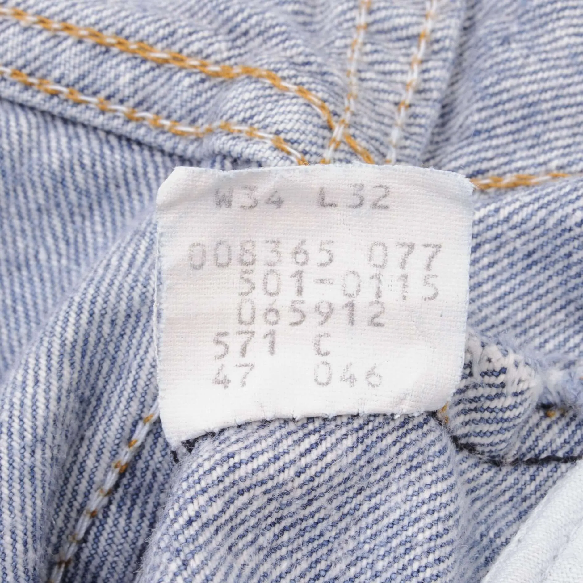 VINTAGE LEVIS 501 JEANS INDIGO 1980S SIZE W32 L32 MADE IN USA