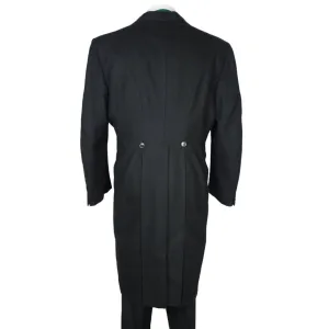 Vintage Mens Morning Coat Tailor Dated 1966 Formal Tails Tailcoat Size Large