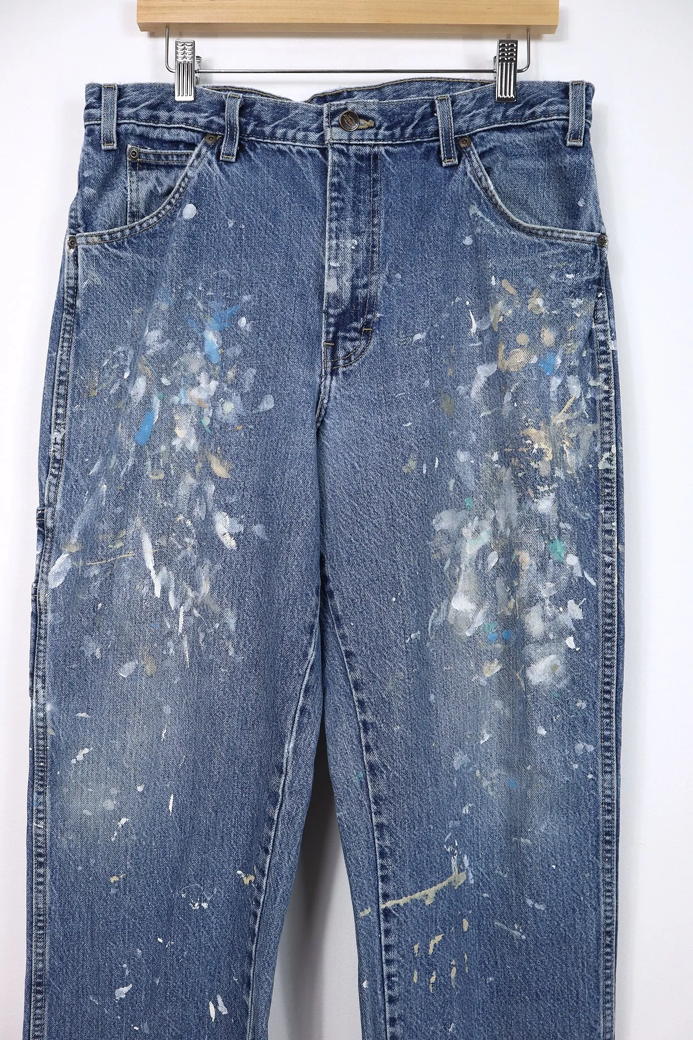 Vintage Paint Splattered Dickies Jeans - Relaxed Fit