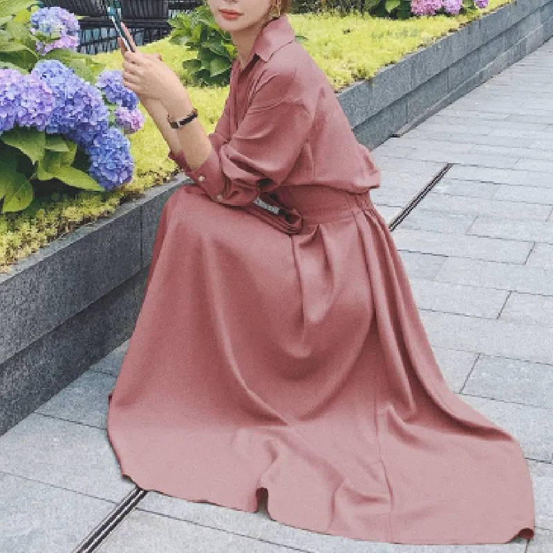 Women Shirt Evening Female Party Dress Long Sleeve Autumn Dress - WD8019