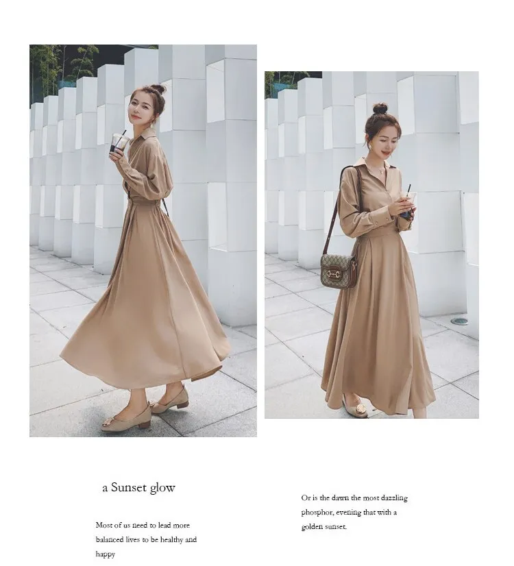 Women Shirt Evening Female Party Dress Long Sleeve Autumn Dress - WD8019