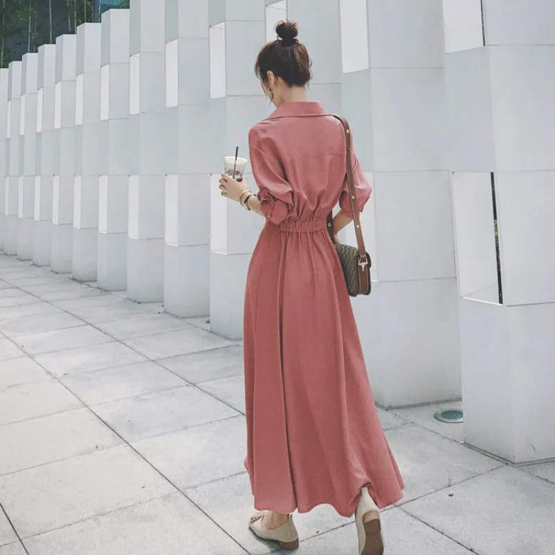 Women Shirt Evening Female Party Dress Long Sleeve Autumn Dress - WD8019