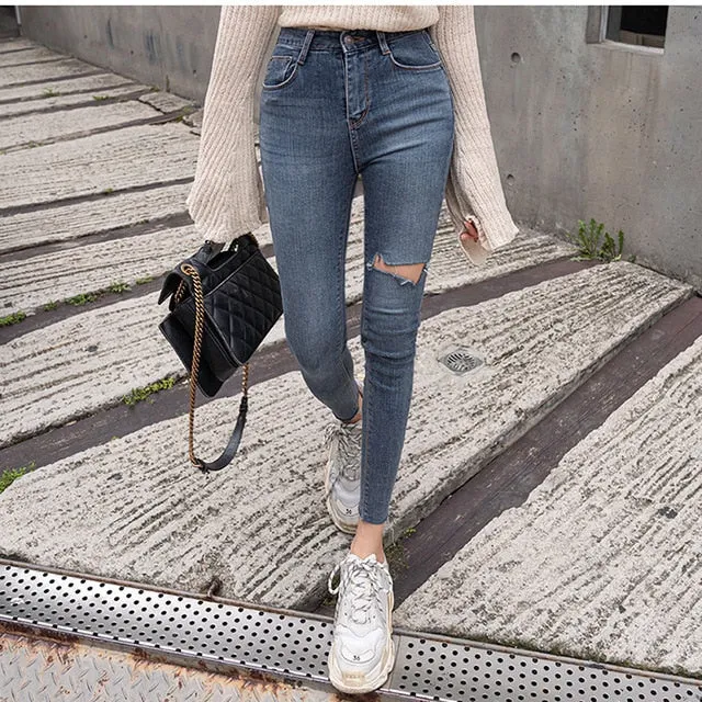 Women Skinny Pants Black Jeans