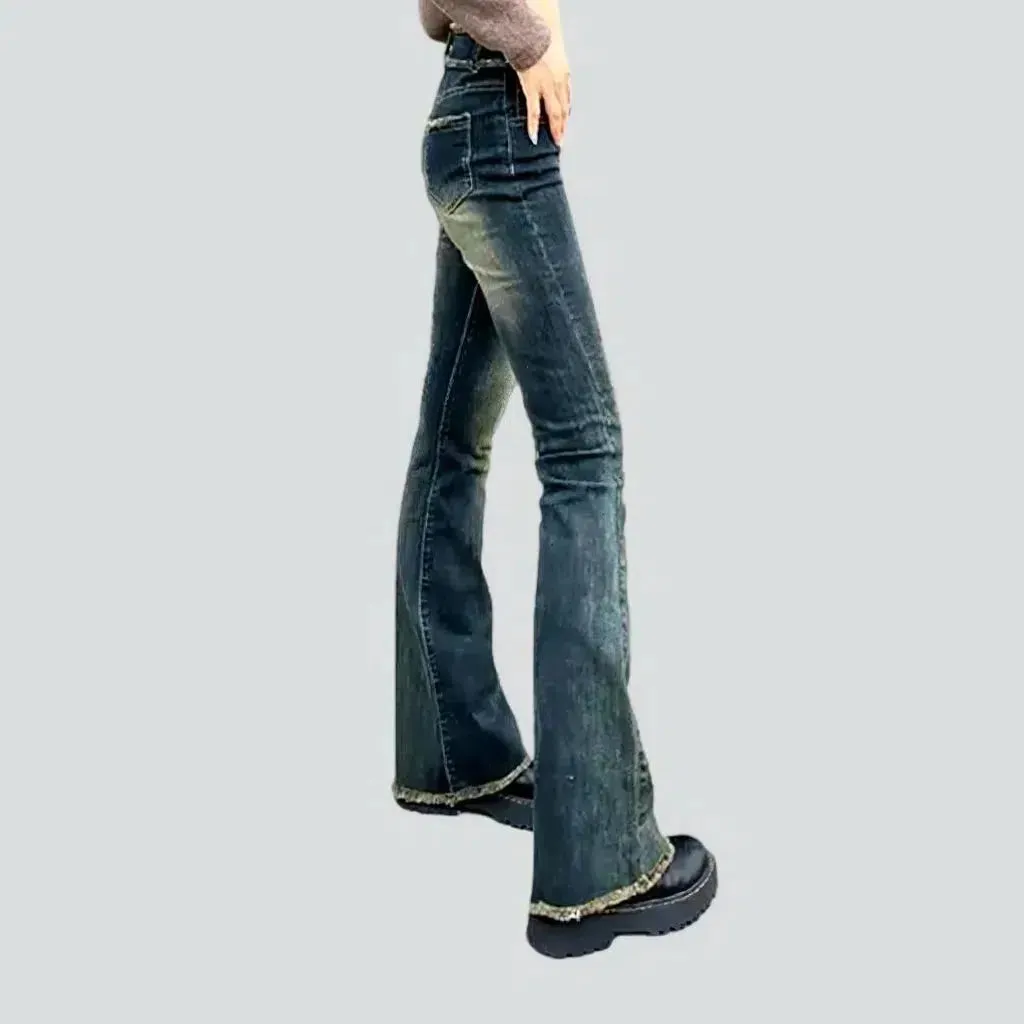 Women's dark-wash jeans