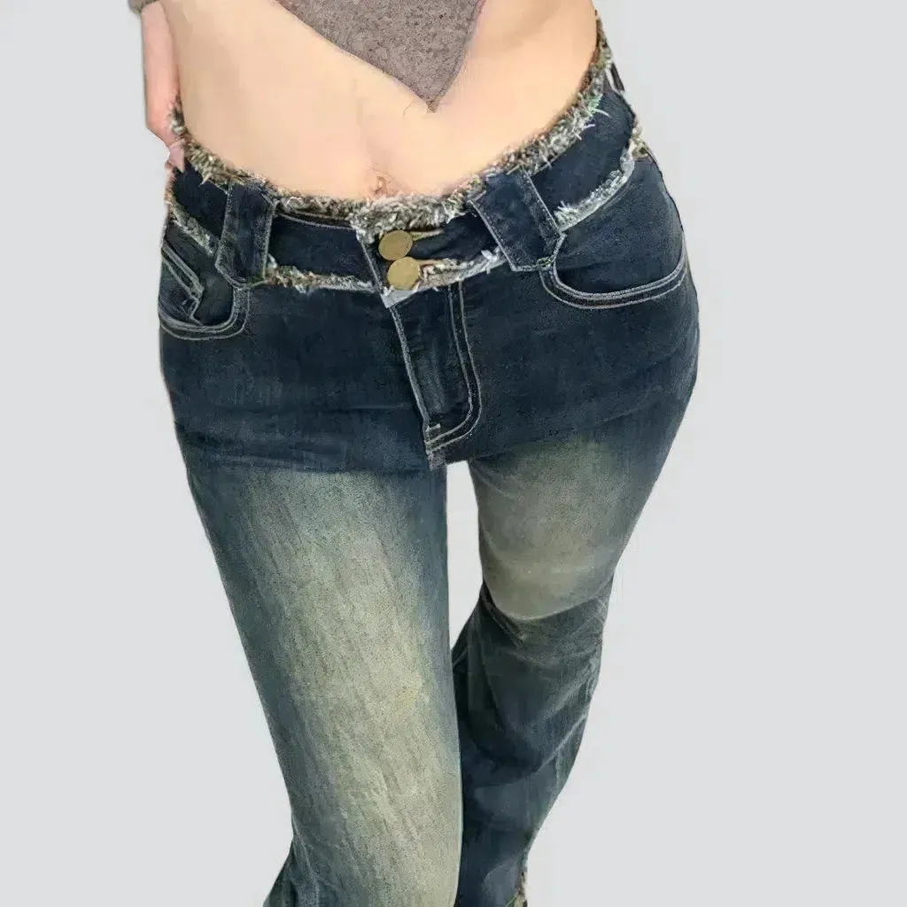 Women's dark-wash jeans