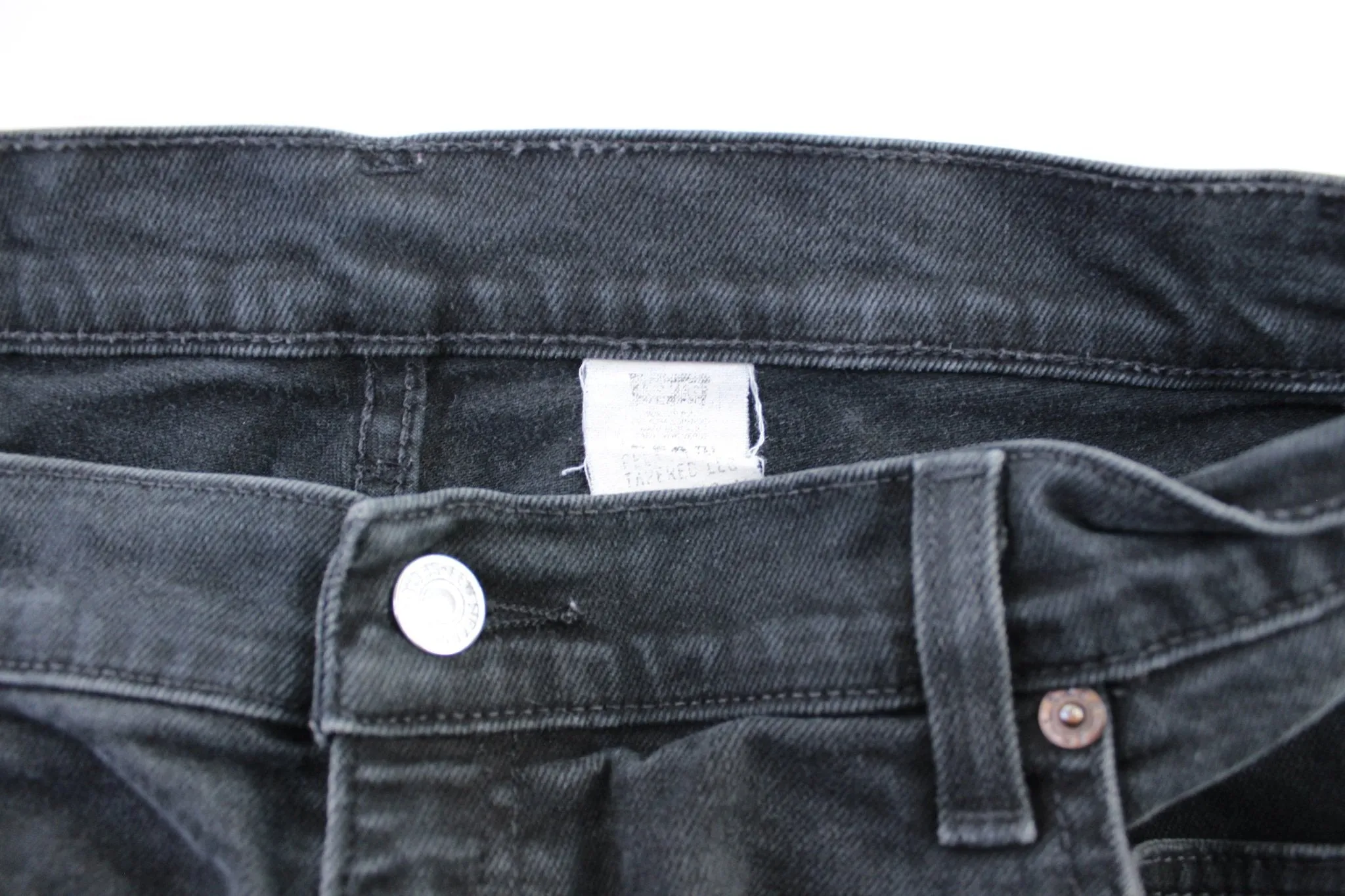 Women's Levi's 505 Black Wash Denim Jeans