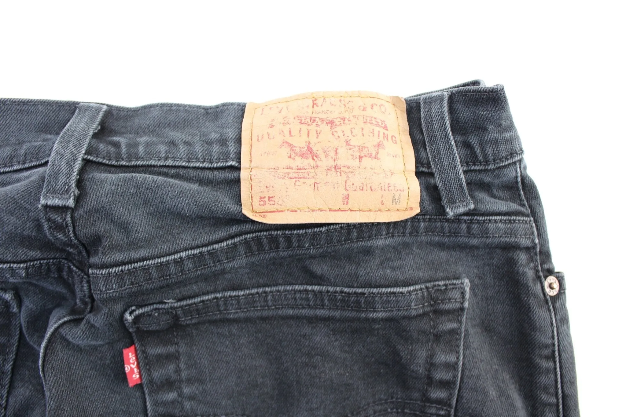 Women's Levi's 505 Black Wash Denim Jeans