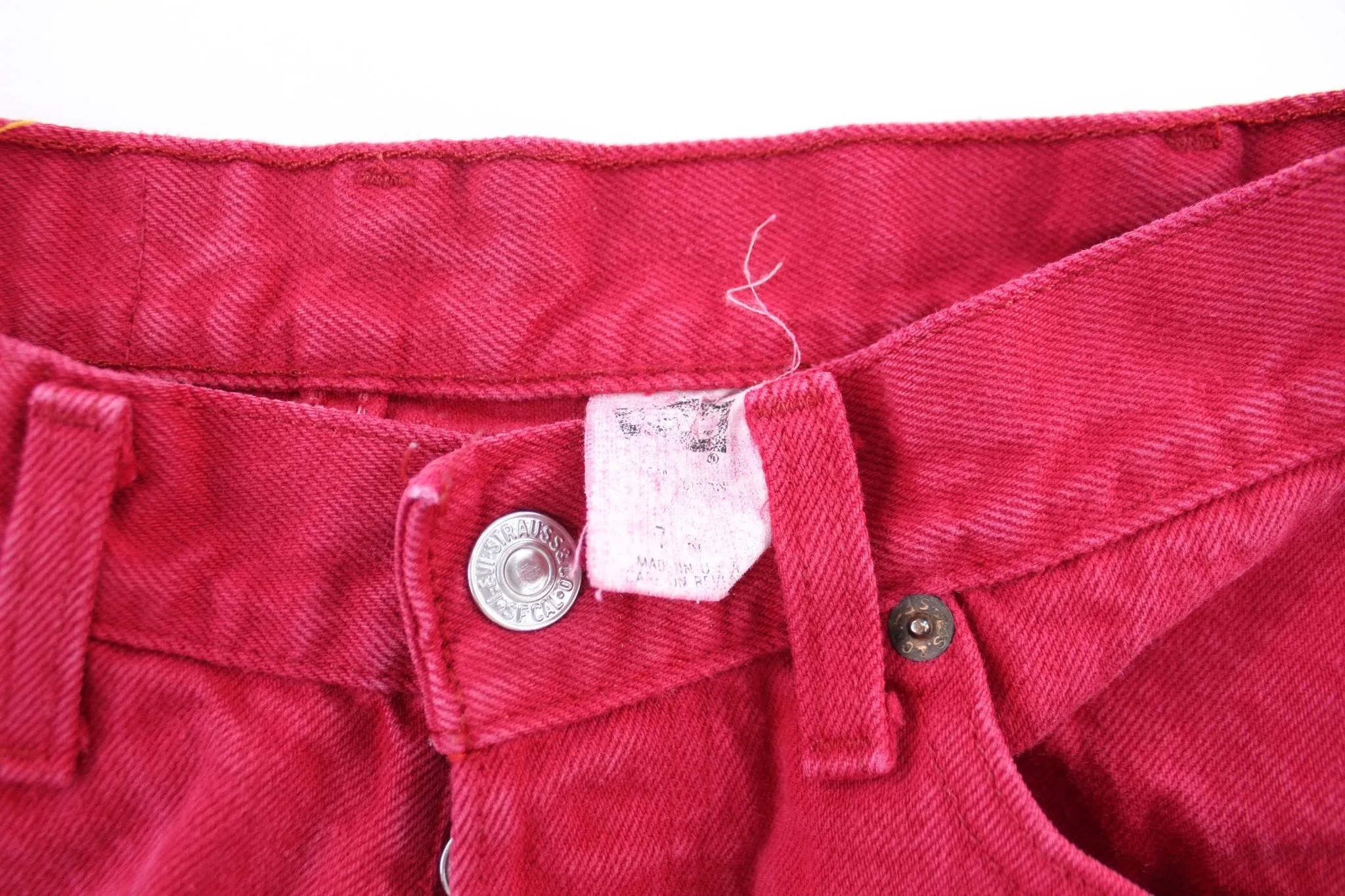 Women's Levi's Red Washed Denim Jeans